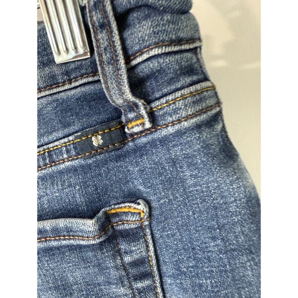 Lucky Brand 90s Midi Womens Bermuda 14/32 Raw Hem Distressed Hi-Rise Shorts - Picture 5 of 5